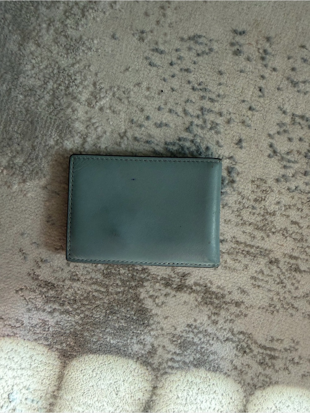 Coach Men's Card Holder in Light Blue Leather - Picture 4 of 7